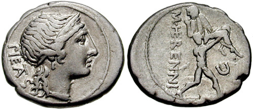 herennia roman coin denarius